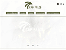 Tablet Screenshot of capfalco-beach.com